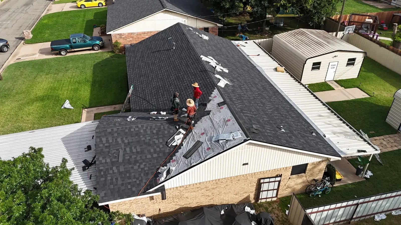ACS crew on a roof